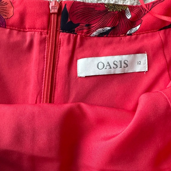 Oasis Floral Midi Skirt - Size 12 - Picture 3 of 4